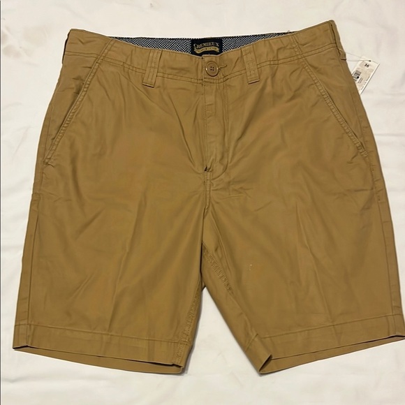 Daniel Cremieux Tan Flat Front Shorts Classic Chino - Picture 1 of 8